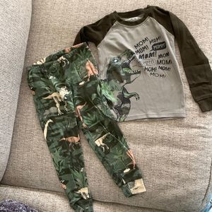 Trex Mommy pj set